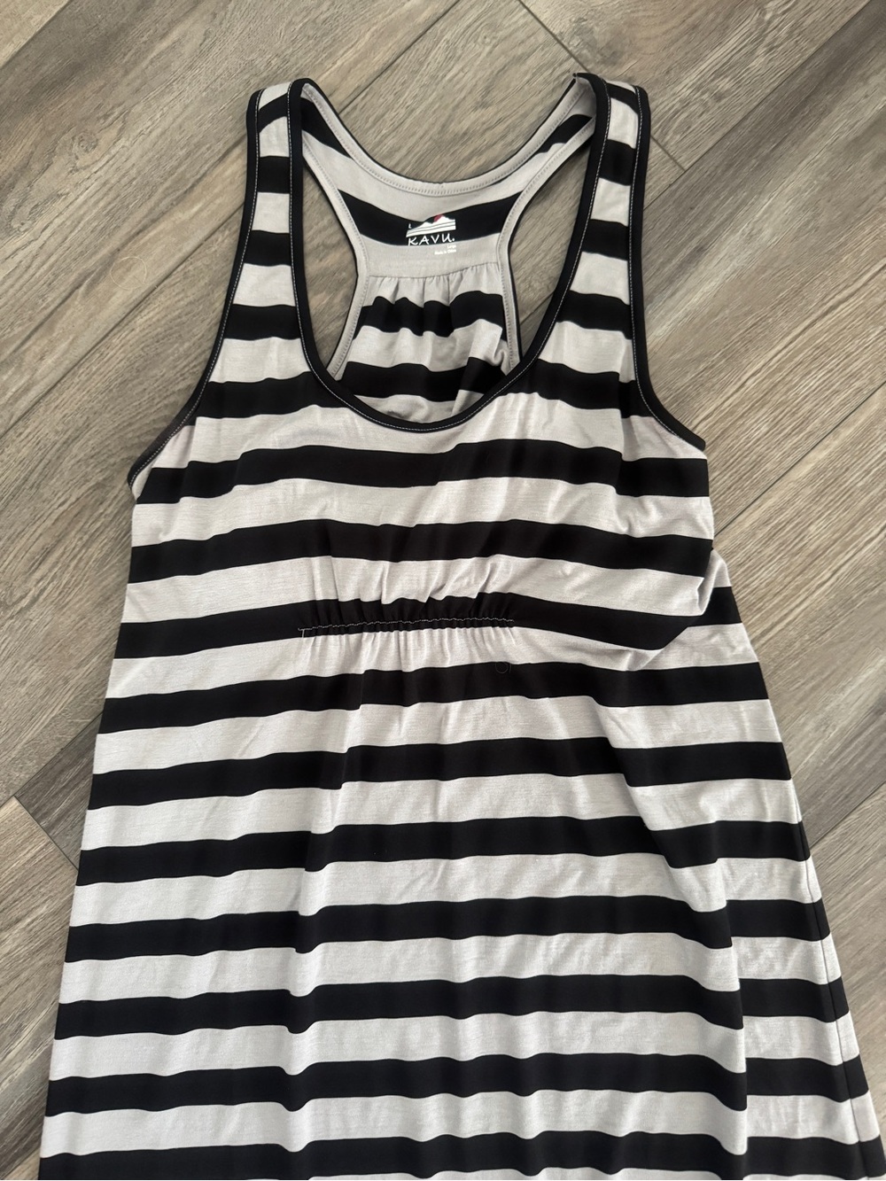 KAVU Striped Bra-Top True Maxi Dress Large - Picture 3 of 9